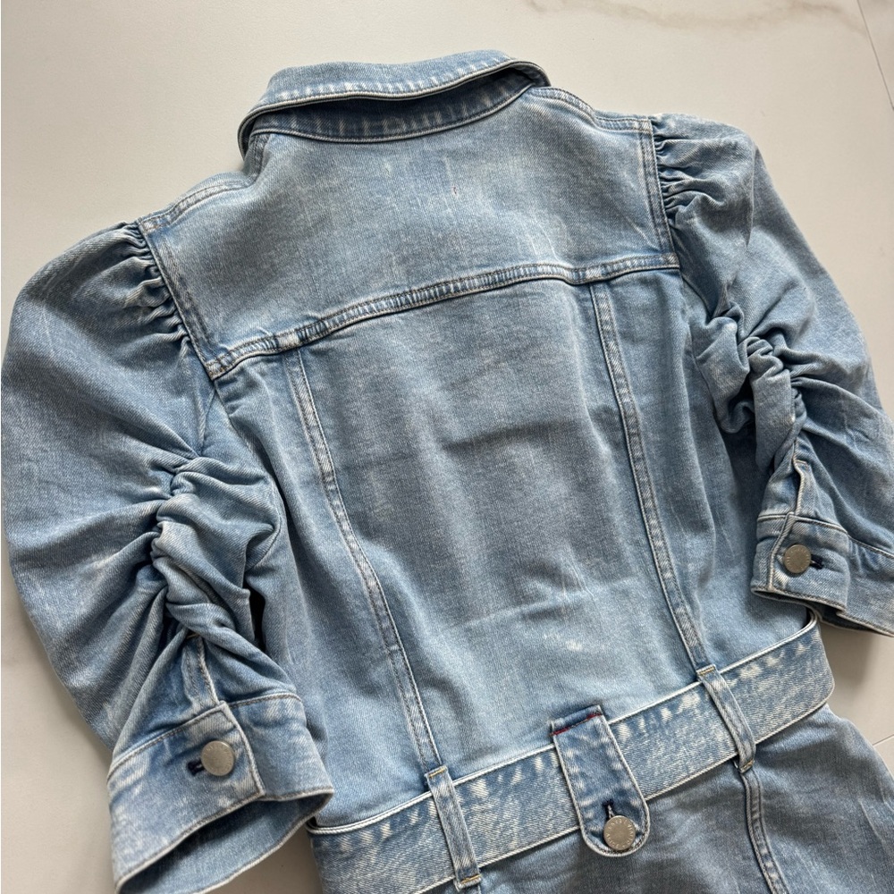 Alice + Olivia Light Blue Denim Mini Dress - Picture 8 of 10